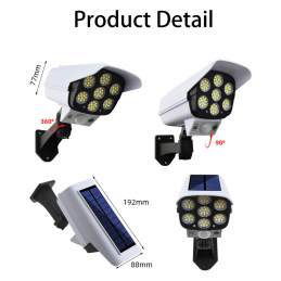 marque generique - Lampe 15 LED Capteur Solaire Extérieur