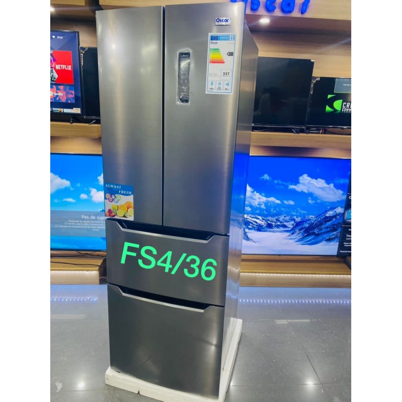 Réfrigérateur Americaine - Oscar -OSC-FS4/36- multi-portes - 298L