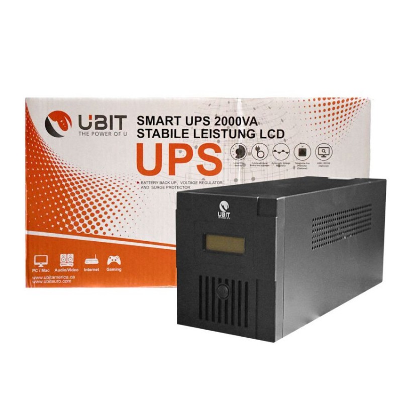 Onduleur Smart UPS - UBIT-CF - 2000 VA - Stabilité leistung (LCD)