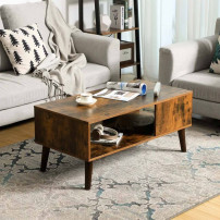 Table Basse - UB-76 - Table basse Evie avec rangement - Marron