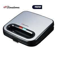 Grille-pain à Sandwich - BINATONE - ST-801 - 750W - 4 tranche - Gris/Noir